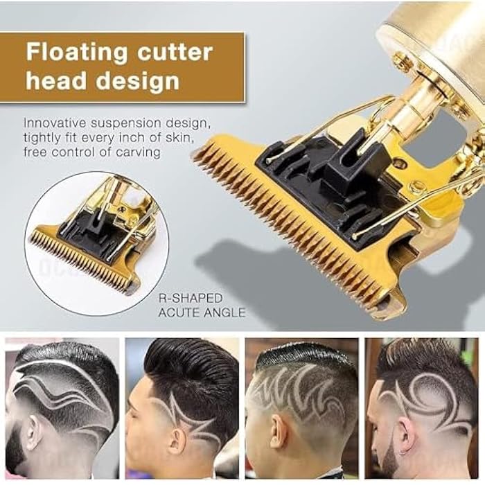 Professional hair clippers for men, zero gapped trimmer cordless haircut grooming kit trimmer rechargeable electric shaver for barber home - Image 2